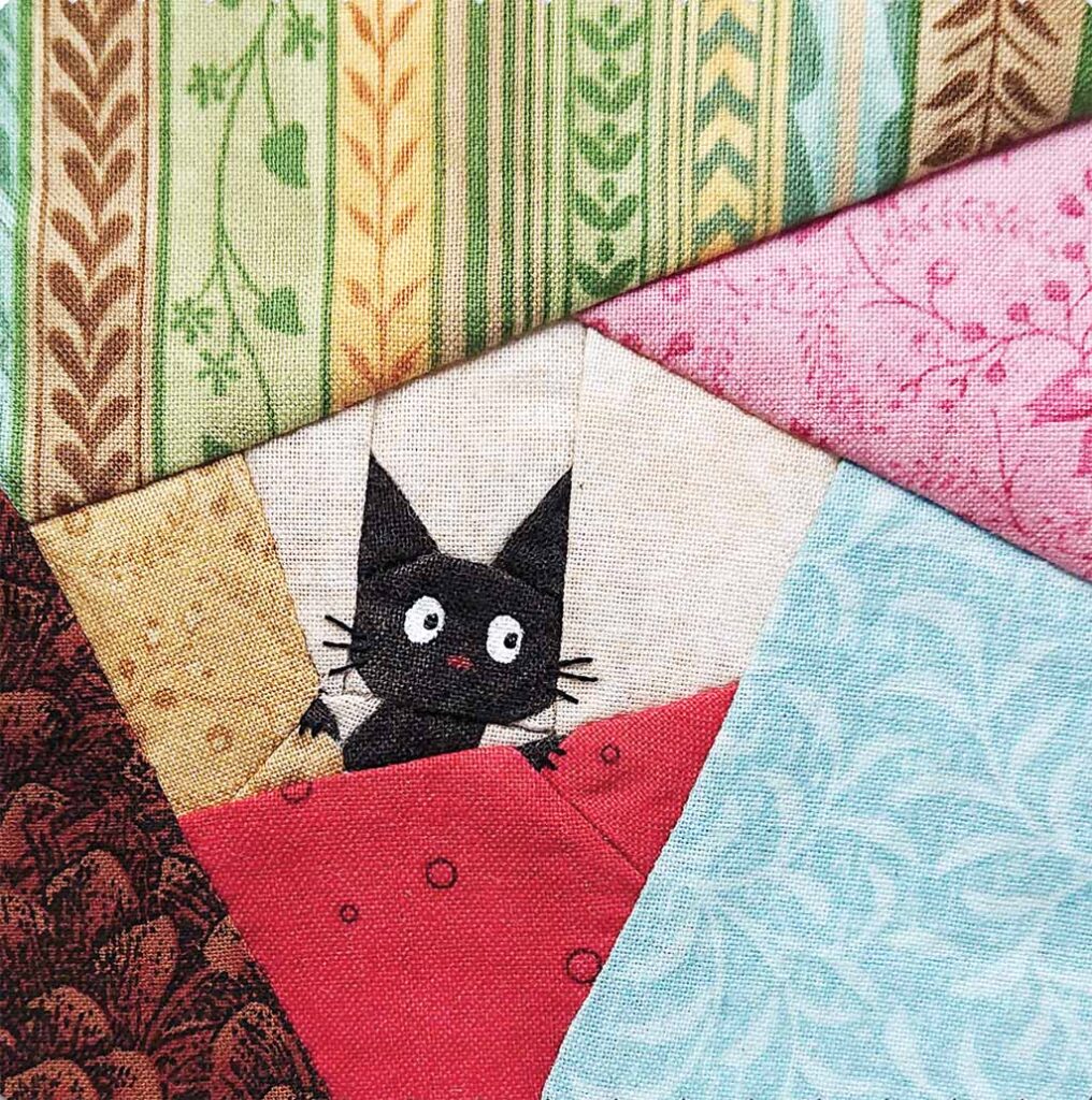 Cute Cat Quilt Block Pattern – Shop | Olesya Lebedenko Design